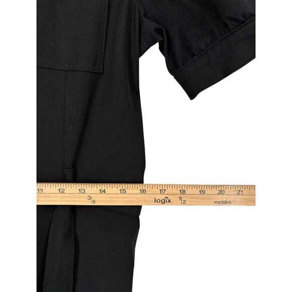 Mod X Utility Jogger Jumpsuit Stretch Medium Black Streetwear Modern - Picture 4 of 16